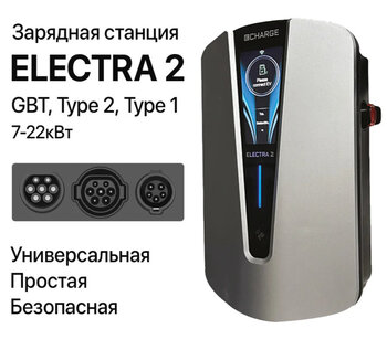 Зарядная станция Electra 2 (7кВт) - Зарядные станции для электромобилей, солнечные электростанции и ветрогенераторы